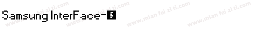 Samsung InterFace字体转换